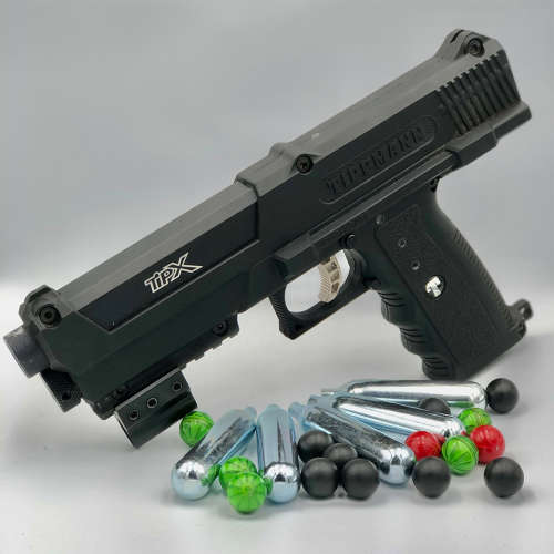 Tippmann TiPX Black .68 Caliber Paintball Pistol Bundle